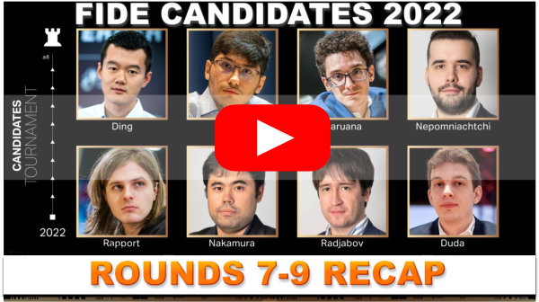 FIDE Candidates 2022 - GM Yermolinsky recaps Rounds 7-9