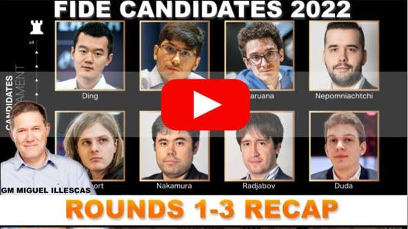 FIDE Candidates 2022  - GM Illescas recaps the first three rounds