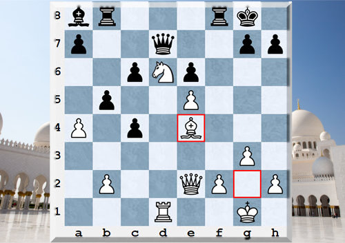 Carlsen played Be4