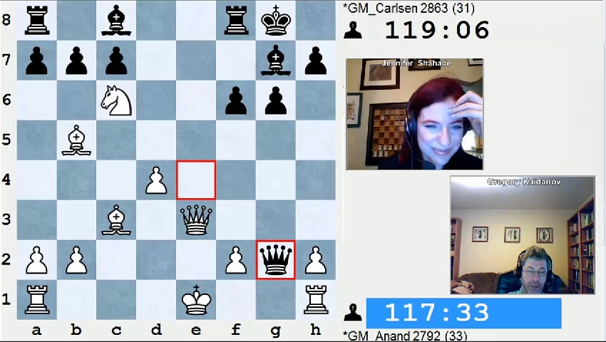 World Chess Championship Match - Broadcast Game 1